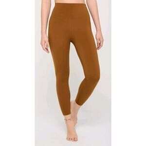 Spiritual Gangster Womens Mid Rise Ankle Leggings Brown Size S
